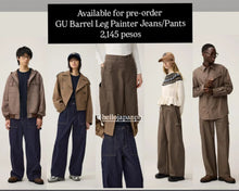Load image into Gallery viewer, GU Barrel Leg Painter Jeans / Pants by rokh (Unisex)
