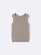 Load image into Gallery viewer, GU Rib Knit Square Neck Tank Top

