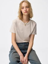 Load image into Gallery viewer, GU Cotton Smooth Crew Neck T-shirt
