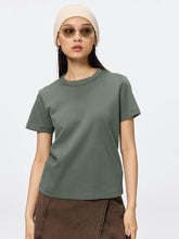 Load image into Gallery viewer, GU Cotton Smooth Crew Neck T-shirt
