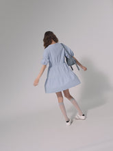 Load and play video in Gallery viewer, GU Cotton tiered mini dress (half sleeve) (Pre-order)
