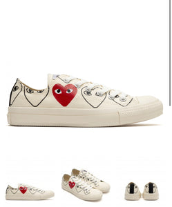 CDG Play Converse Chuck Taylor Low AND High Cut
