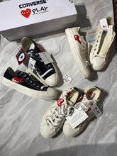 Load image into Gallery viewer, CDG Play Converse Chuck Taylor Low AND High Cut
