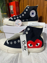 Load image into Gallery viewer, CDG Play Converse Chuck Taylor Low AND High Cut
